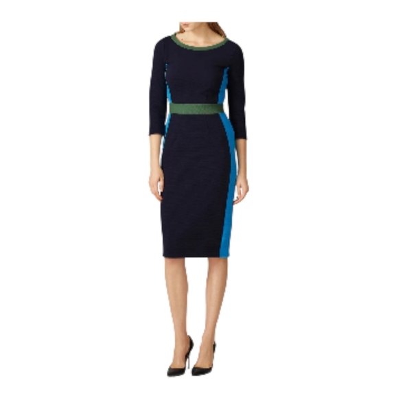 Boden Womens Colorblock Ribbed Leah Ottoman Dress Size 6 - Picture 13 of 13